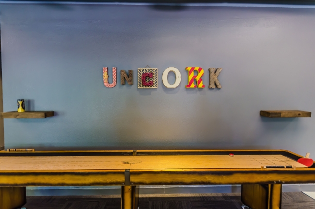 Game room open to all tenants.